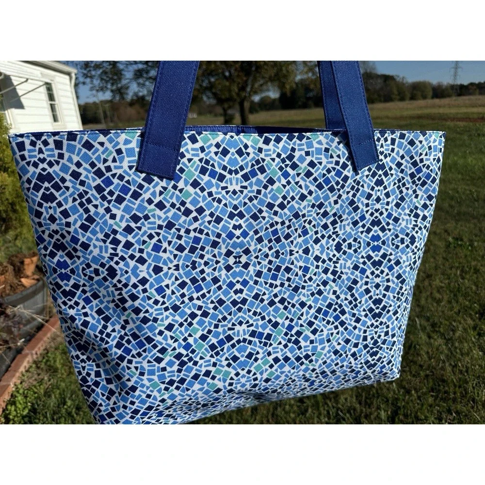 NEW lancome Spring Beach Tote shopping‎ shoulder bag large Blue